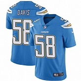 Nike Chargers 58 Thomas Davis Light Blue Vapor Untouchable Limited Jesrey Dzhi,baseball caps,new era cap wholesale,wholesale hats